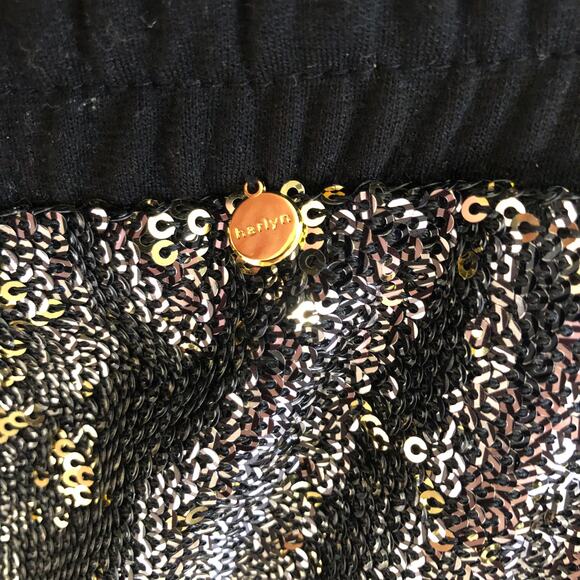 Anthropologie Harlyn NWT Sequin Stretch Waist Mini Skirt Drawstring Size XS - Picture 9 of 11